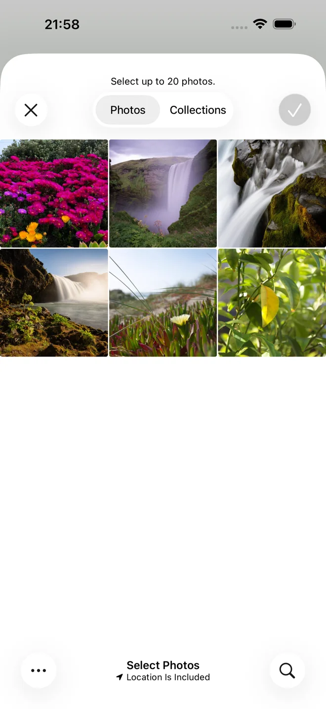 Select photos in SnapPress