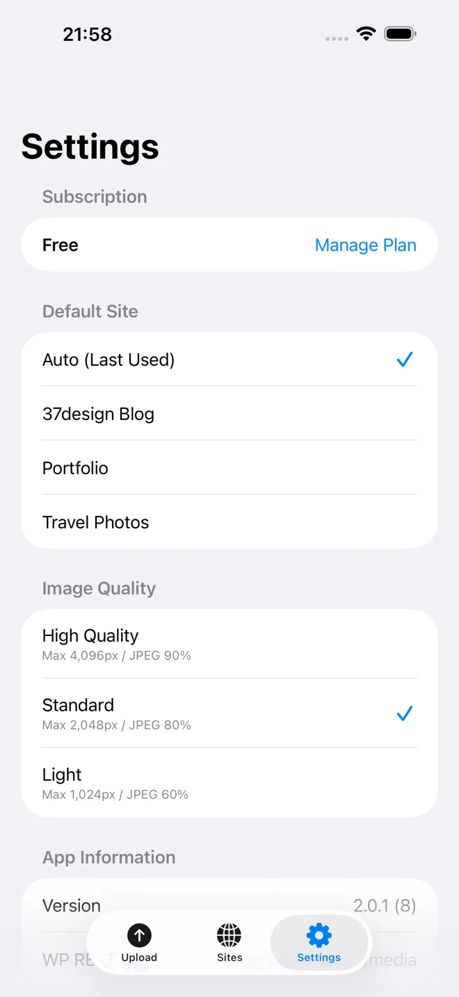 SnapPress free and premium plans