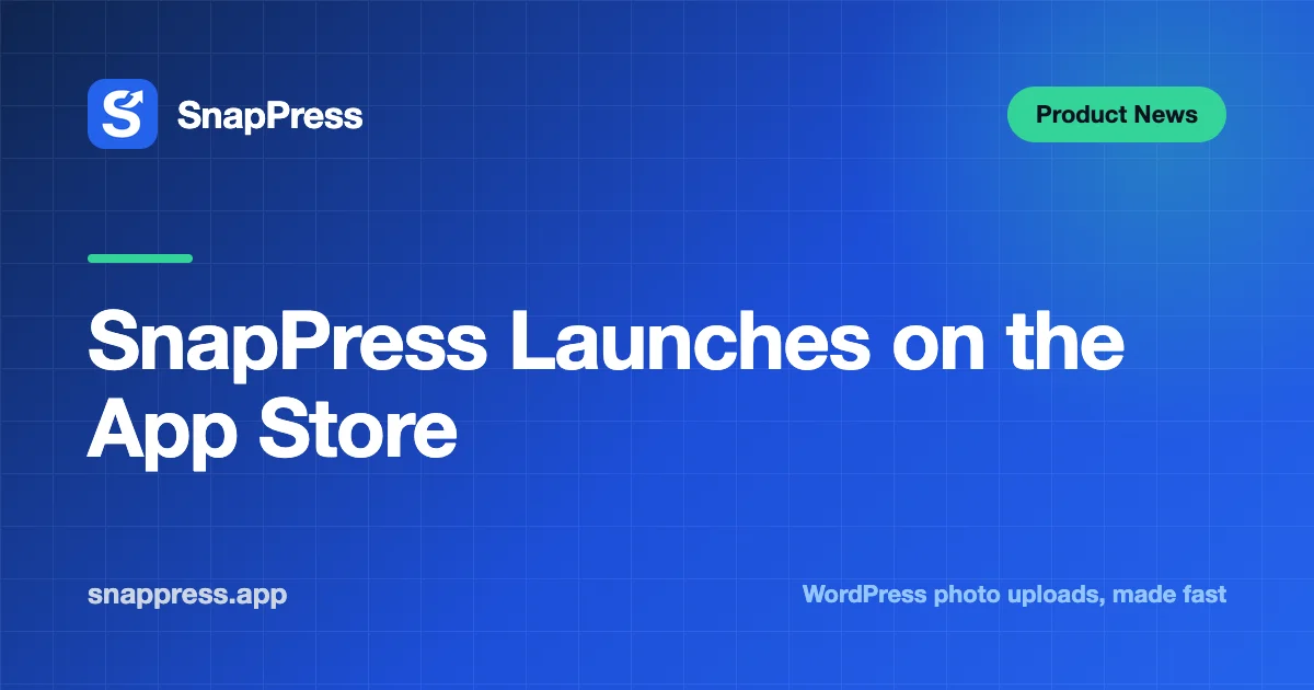 SnapPress Launches on the App Store — SnapPress