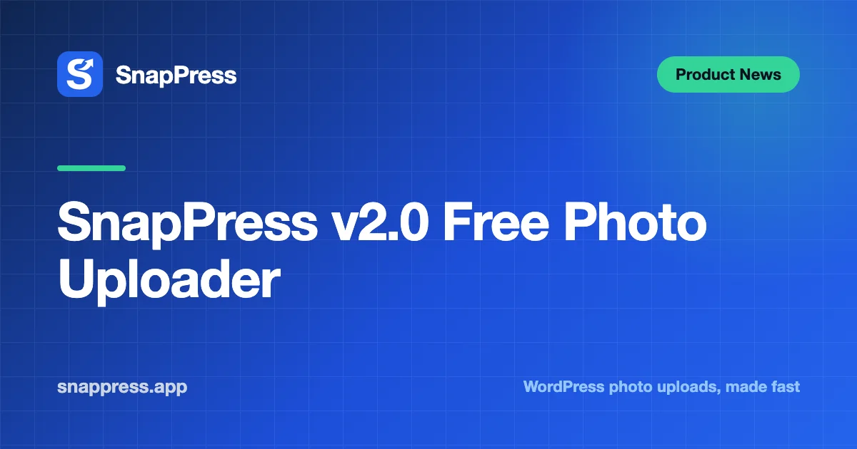 SnapPress v2.0 Free Photo Uploader — SnapPress